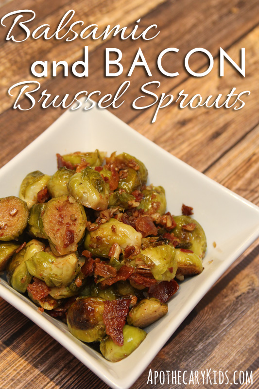 Balsamic bacon brussel sprouts